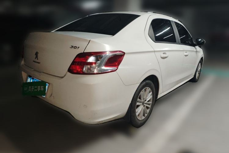 Used Peugeot 301 2014 1.6L Automatic Comfort Edition Rear Right 45 Deg