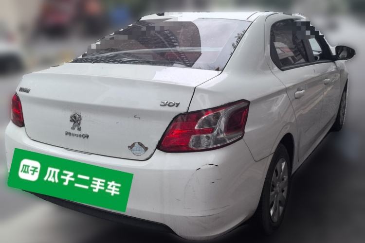 Used Peugeot 301 2014 1.6L Automatic Comfort Edition Rear Right 45 Deg