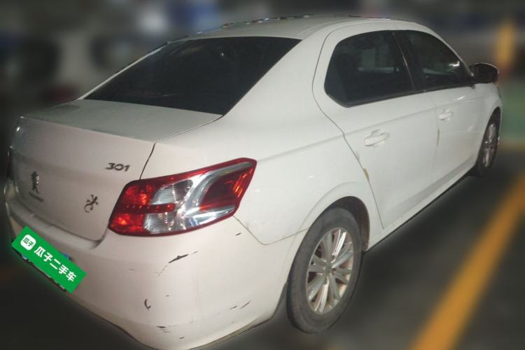 Used Peugeot 301 2014 1.6L Automatic Comfort Edition Rear Right 45 Deg