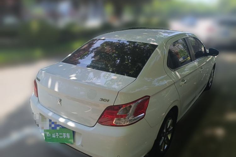 Used Peugeot 301 2014 1.6L Automatic Prestige Edition Rear Right 45 Deg