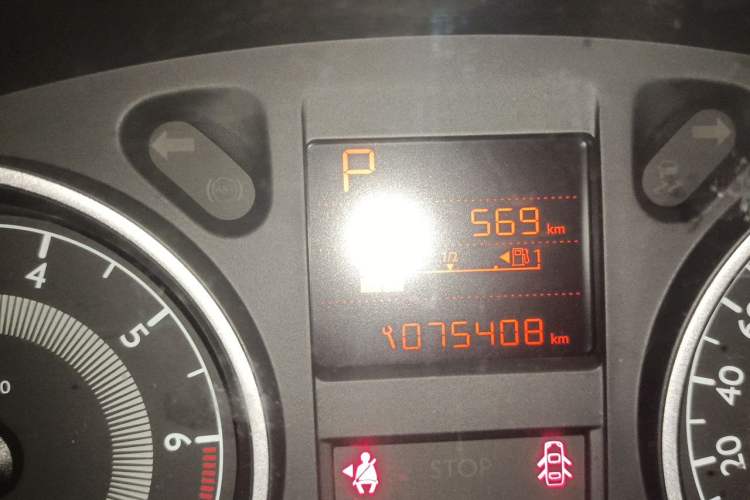 Used Peugeot 301 2016 1.6L Automatic Prestige Edition Odometer Close Up