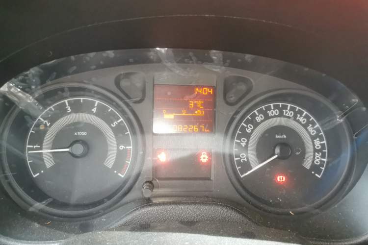 Used Peugeot 301 2016 1.6L Manual Comfort Edition Odometer Close Up