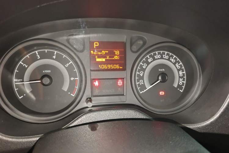 Used Peugeot 301 2016 1.6L Automatic Comfort Edition Odometer Close Up