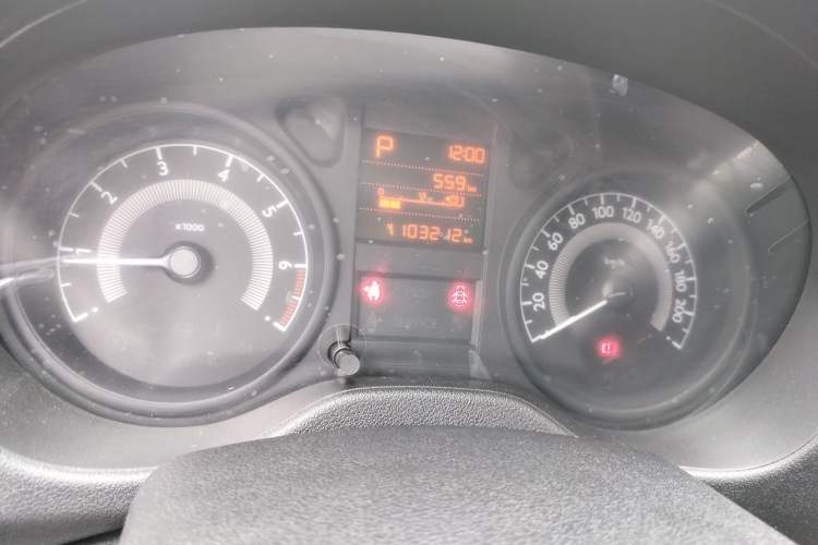 Used Peugeot 301 2016 1.6L Automatic Comfort Edition Odometer Close Up