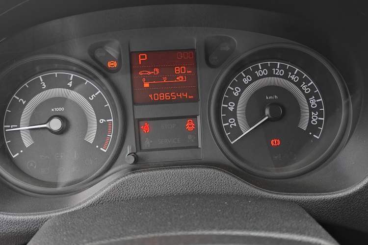 Used Peugeot 301 2016 1.6L Automatic Comfort Edition Odometer Close Up