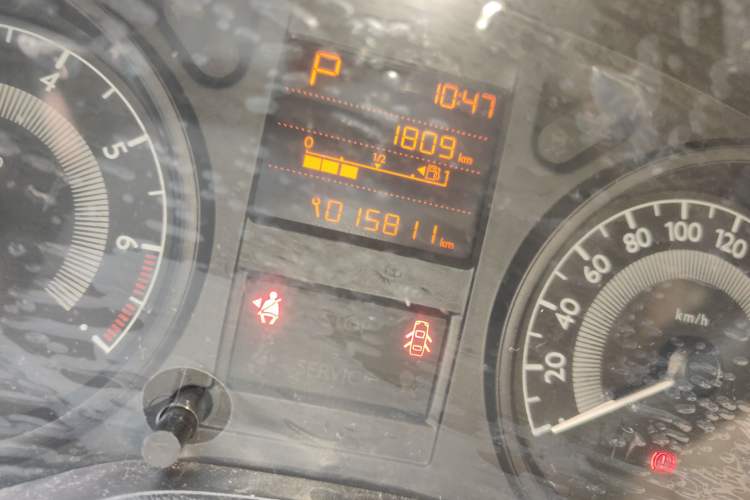 Used Peugeot 301 2016 1.6L Automatic Comfort Edition Odometer Close Up