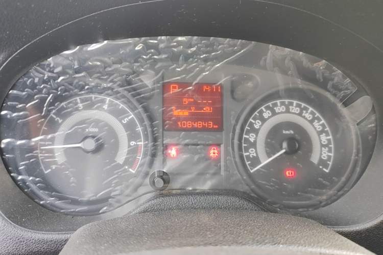 Used Peugeot 301 2016 1.6L Automatic Comfort Edition Odometer Close Up