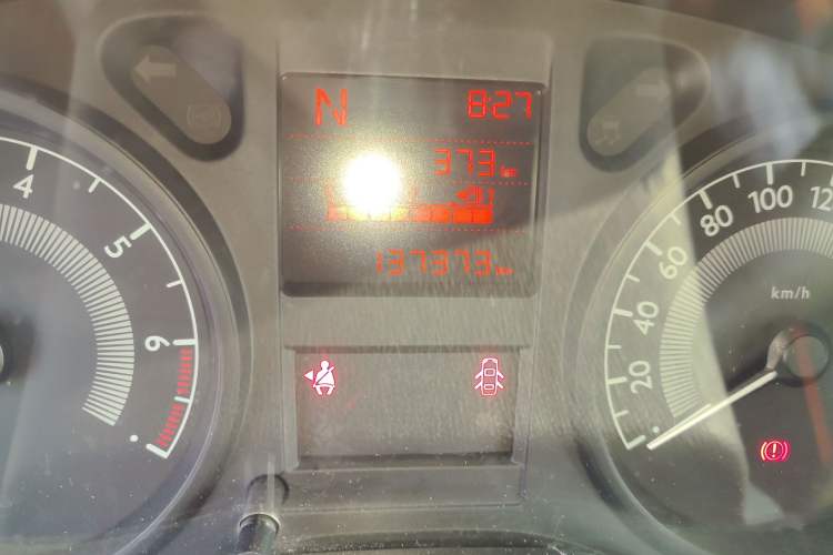 Used Peugeot 301 2016 1.6L Automatic Comfort Edition Odometer Close Up