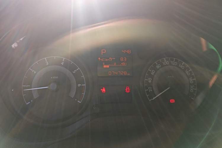 Used Peugeot 301 2016 1.6L Automatic Comfort Edition Odometer Close Up