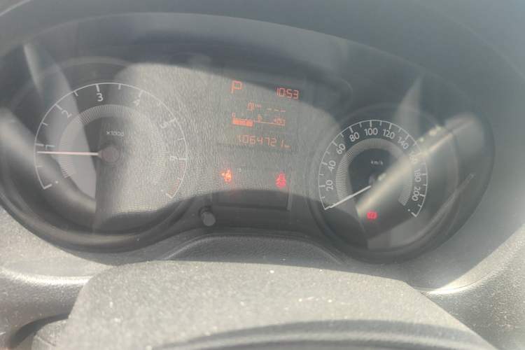 Used Peugeot 301 2016 1.6L Automatic Comfort Edition Odometer Close Up