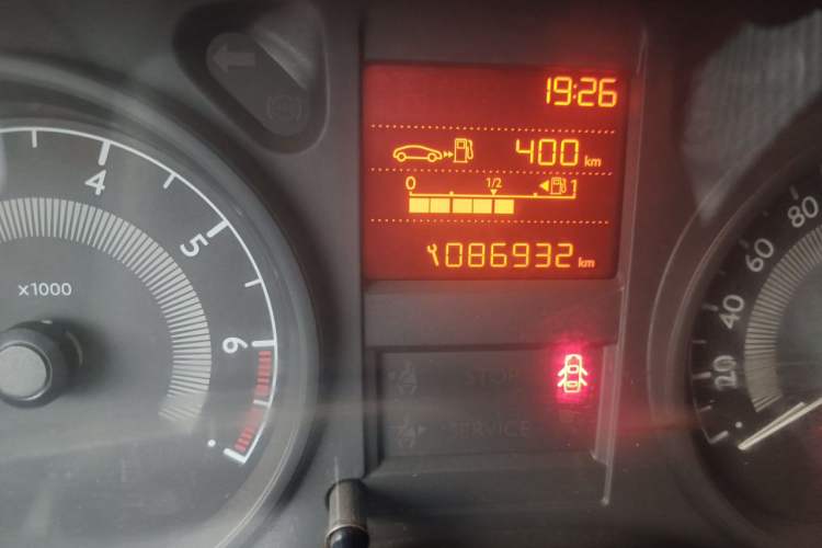 Used Peugeot 301 2016 1.6L Manual Comfort Edition Odometer Close Up