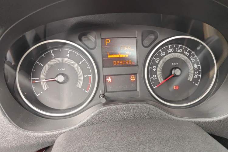Used Peugeot 301 2016 1.6L Automatic Luxury Edition Odometer Close Up