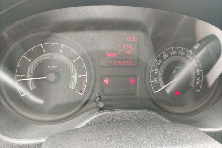Used Peugeot 301 2016 1.6L Manual Comfort Edition Odometer Close Up