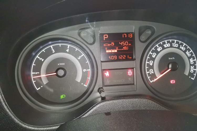 Used Peugeot 301 2016 1.6L Automatic Comfort Edition Odometer Close Up