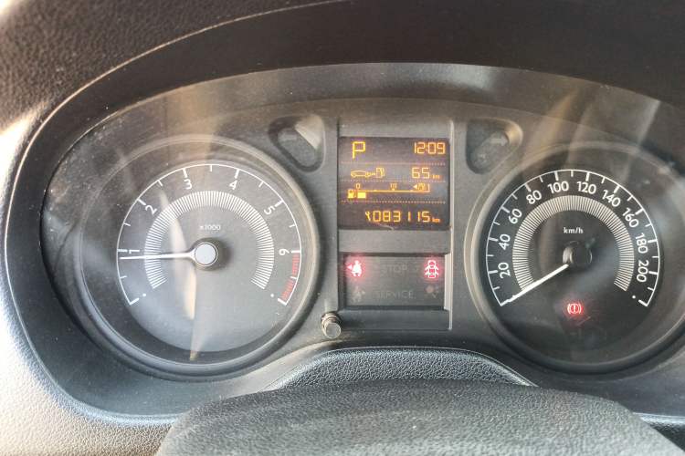 Used Peugeot 301 2016 1.6L Automatic Comfort Edition Odometer Close Up