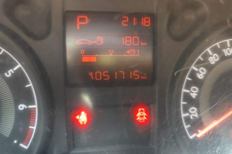 Used Peugeot 301 2016 1.6L Automatic Comfort Edition Odometer Close Up