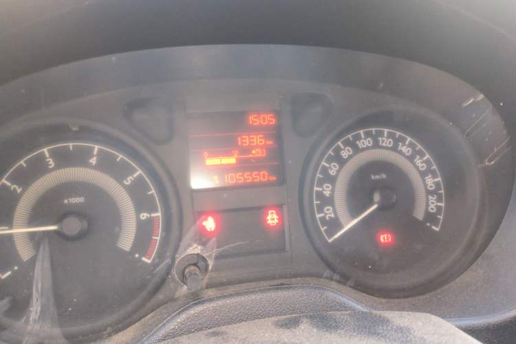 Used Peugeot 301 2016 1.6L Manual Comfort Edition Odometer Close Up