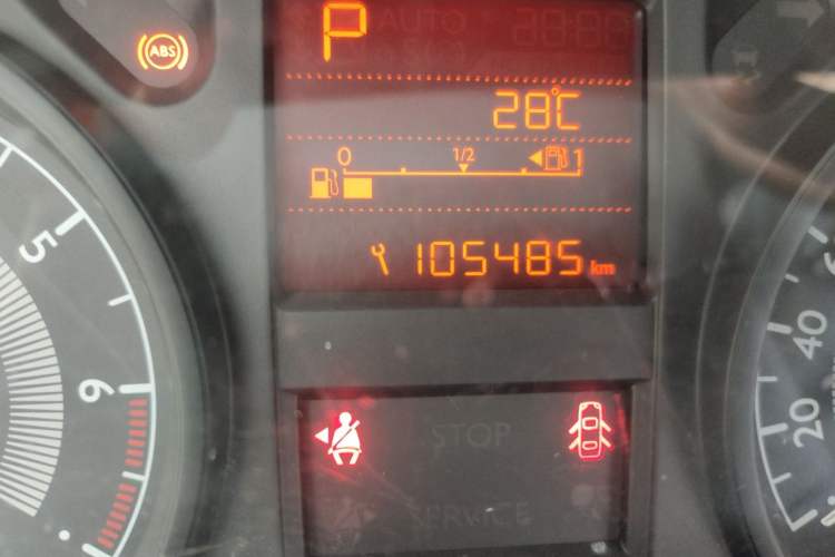 Used Peugeot 301 2016 1.6L Automatic Comfort Edition Odometer Close Up