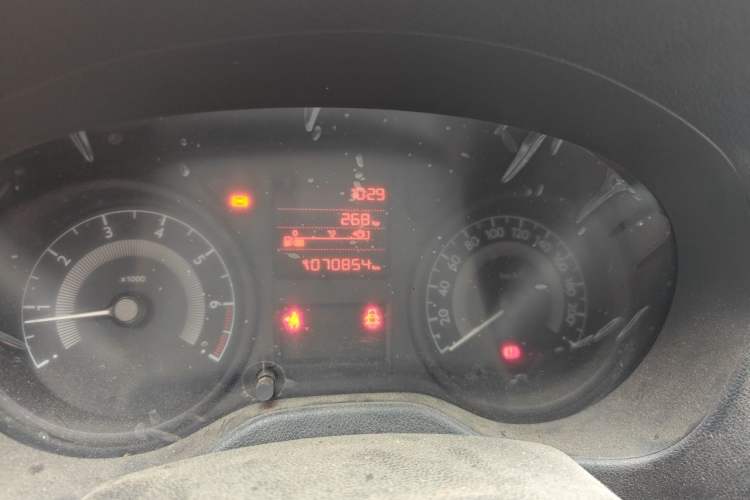 Used Peugeot 301 2016 1.6L Manual Comfort Edition Odometer Close Up