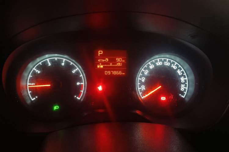 Used Peugeot 301 2016 1.6L Automatic Comfort Edition Odometer Close Up