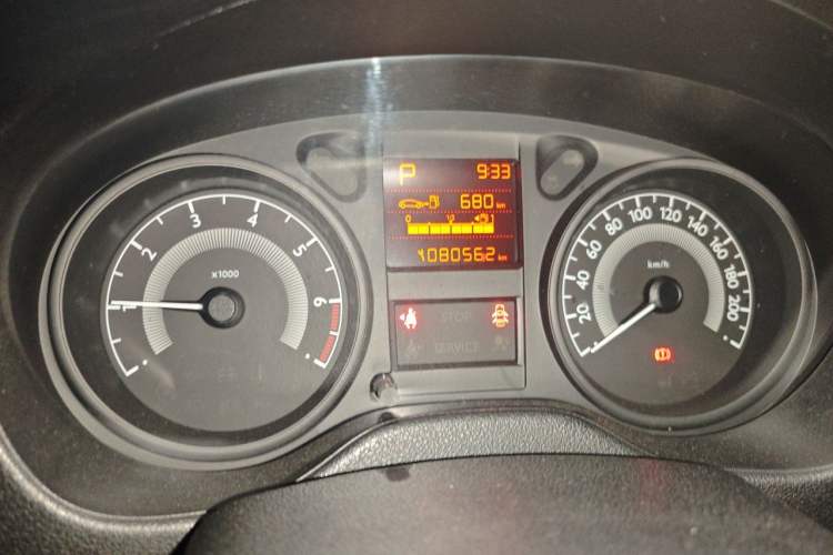 Used Peugeot 301 2016 1.6L Automatic Comfort Edition Odometer Close Up