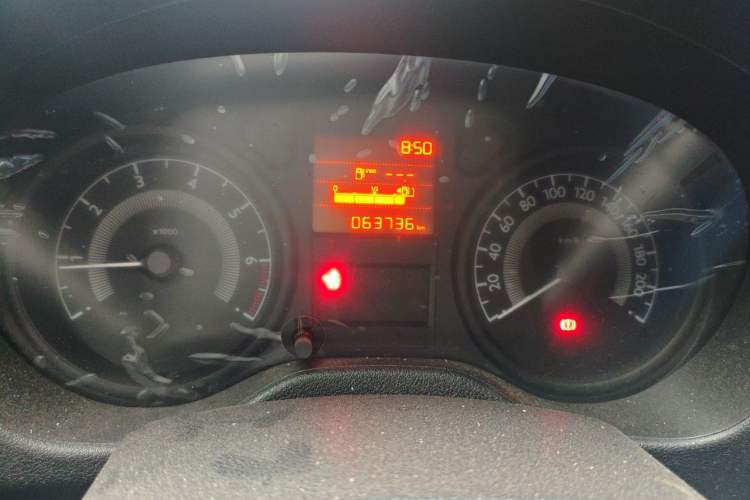 Used Peugeot 301 2016 1.6L Manual Comfort Edition Odometer Close Up