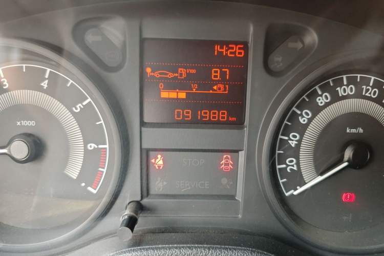 Used Peugeot 301 2016 1.6L Manual Happiness Edition Odometer Close Up