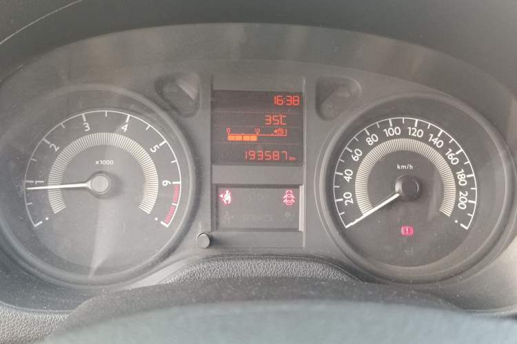 Used Peugeot 301 2016 1.6L Manual Comfort Edition Odometer Close Up