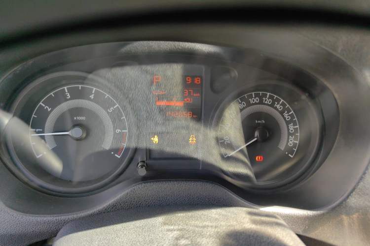 Used Peugeot 301 2016 1.6L Automatic Comfort Edition Odometer Close Up