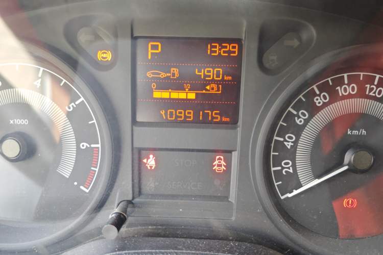 Used Peugeot 301 2016 1.6L Automatic Comfort Edition Odometer Close Up