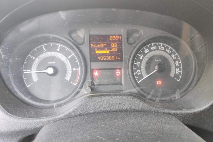 Used Peugeot 301 2016 1.6L Manual Comfort Edition Odometer Close Up