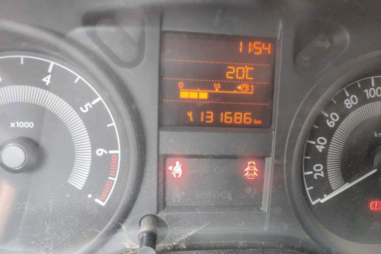 Used Peugeot 301 2016 1.6L Manual Comfort Edition Odometer Close Up