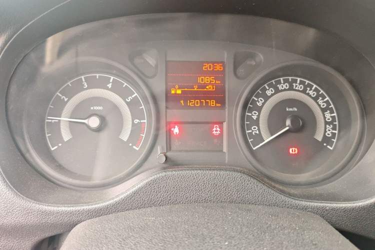 Used Peugeot 301 2016 1.6L Manual Comfort Edition Odometer Close Up