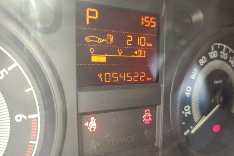 Used Peugeot 301 2016 1.6L Automatic Comfort Edition Odometer Close Up