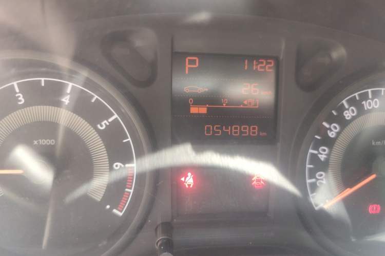 Used Peugeot 301 2016 1.6L Automatic Comfort Edition Odometer Close Up