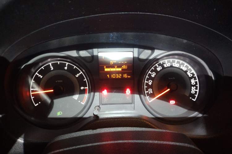 Used Peugeot 301 2016 1.6L Automatic Comfort Edition Odometer Close Up
