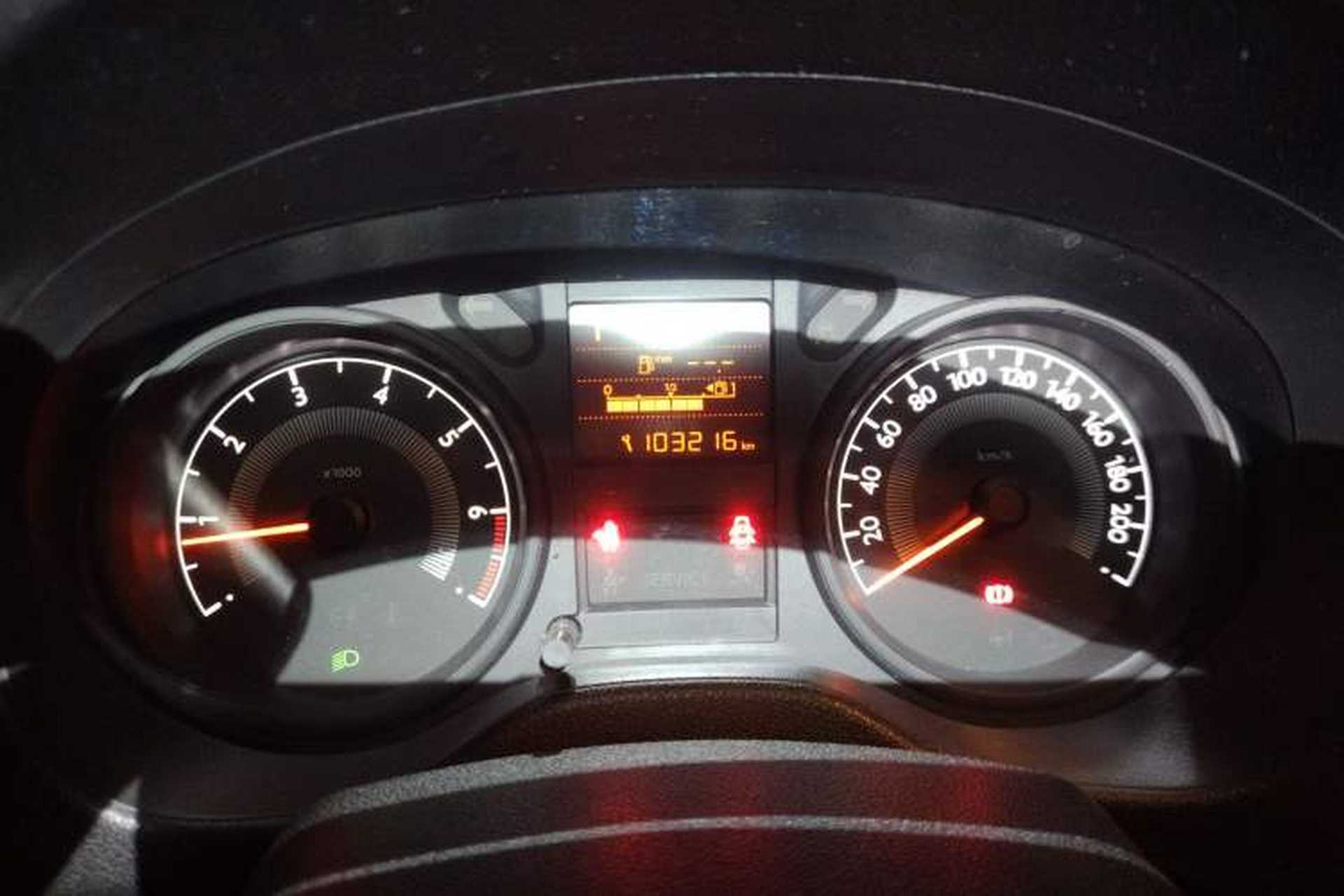 Used Peugeot 301 2016 1.6L Automatic Comfort Edition Odometer Close Up