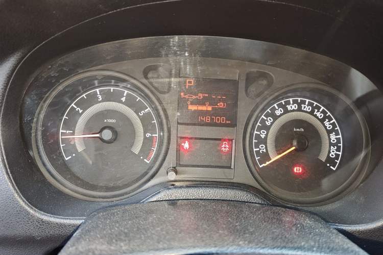 Used Peugeot 301 2016 1.6L Automatic Comfort Edition Odometer Close Up
