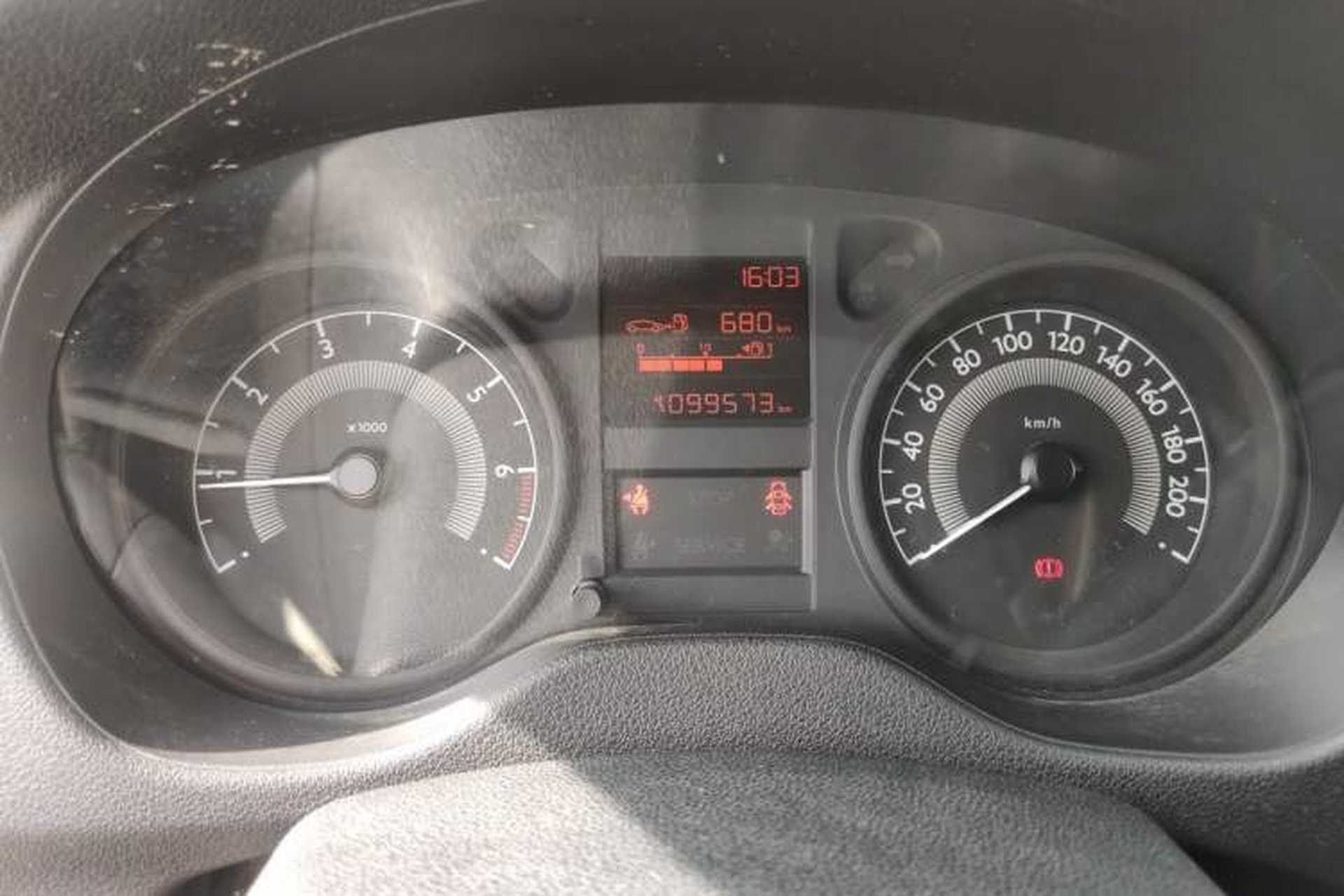 Used Peugeot 301 2016 1.6L Manual Comfort Edition Odometer Close Up