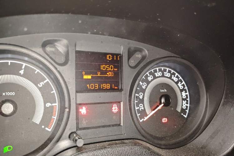 Used Peugeot 301 2016 1.6L Manual Comfort Edition Odometer Close Up