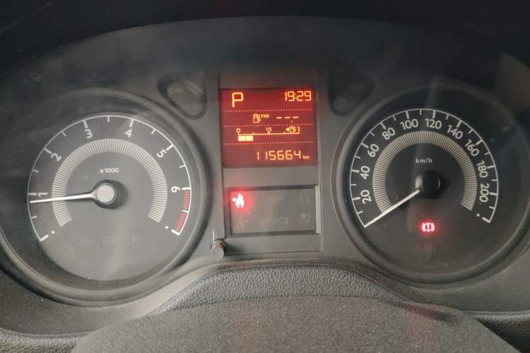 Used Peugeot 301 2016 1.6L Automatic Comfort Edition Odometer Close Up
