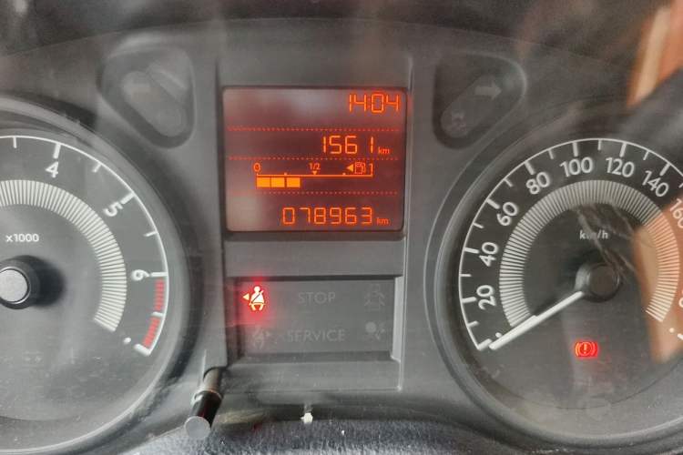 Used Peugeot 301 2016 1.6L Manual Comfort Edition Odometer Close Up