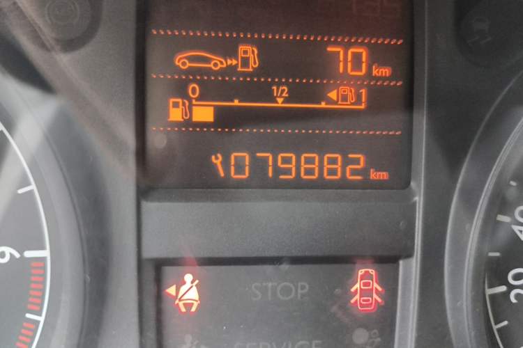 Used Peugeot 301 2016 1.6L Manual Comfort Edition Odometer Close Up
