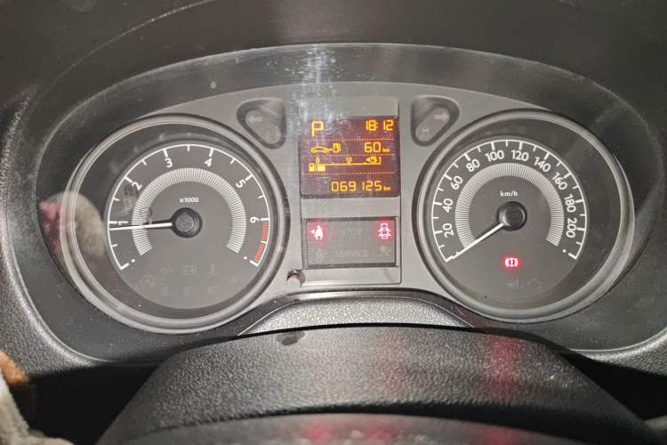 Used Peugeot 301 2016 1.6L Automatic Comfort Edition Odometer Close Up