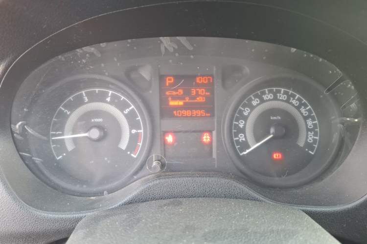 Used Peugeot 301 2016 1.6L Automatic Comfort Edition Odometer Close Up