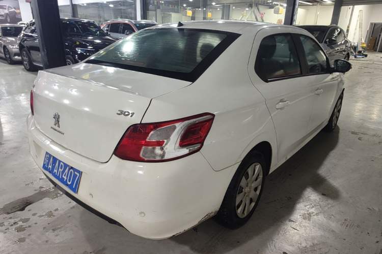 Used Peugeot 301 2016 1.6L Manual Comfort Edition Rear Right 45 Deg