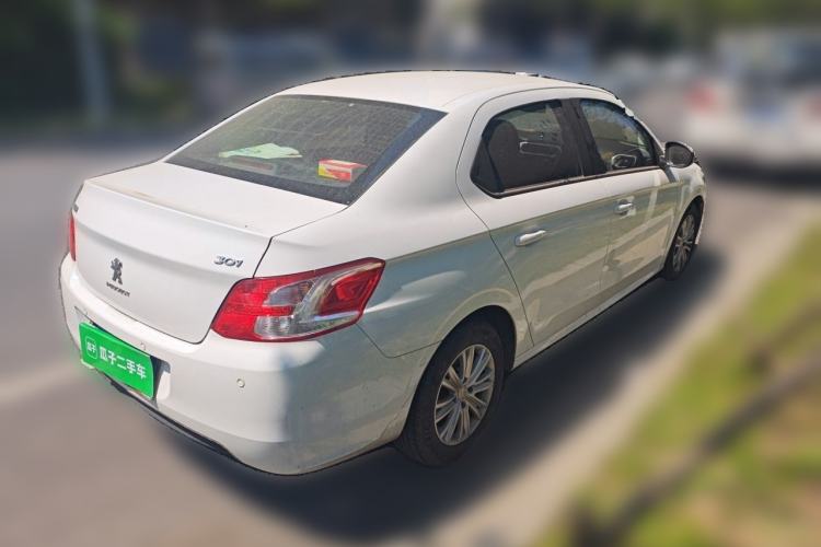 Used Peugeot 301 2016 1.6L Automatic Comfort Edition Rear Right 45 Deg