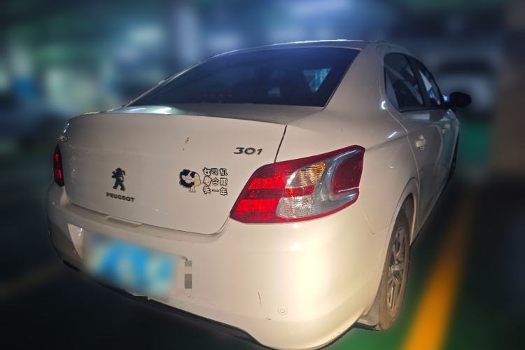 Used Peugeot 301 2016 1.6L Automatic Comfort Edition Rear Right 45 Deg