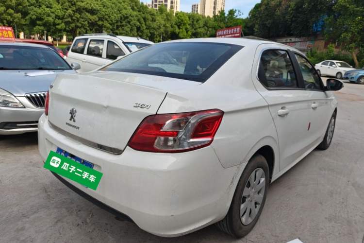 Used Peugeot 301 2016 1.6L Automatic Comfort Edition Rear Right 45 Deg