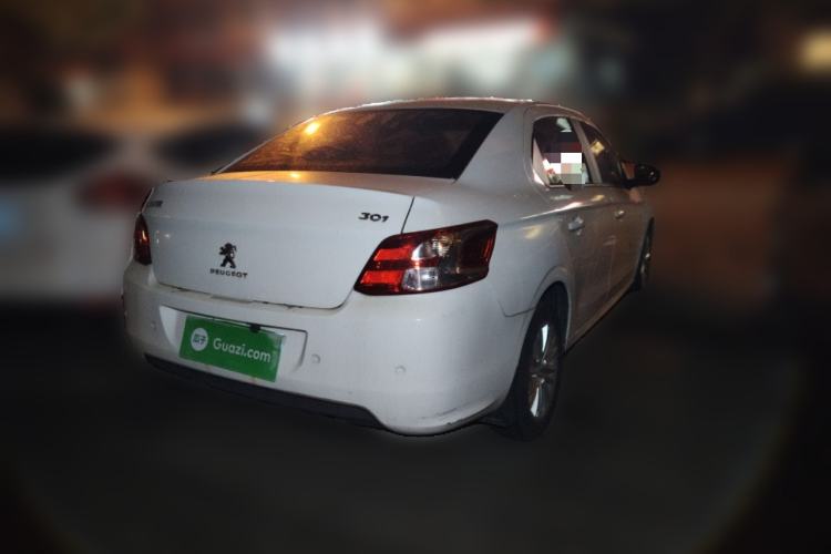 Used Peugeot 301 2016 1.6L Automatic Comfort Edition Rear Right 45 Deg